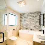 find your perfect bathroom tile that fits the theme with ideal renovation